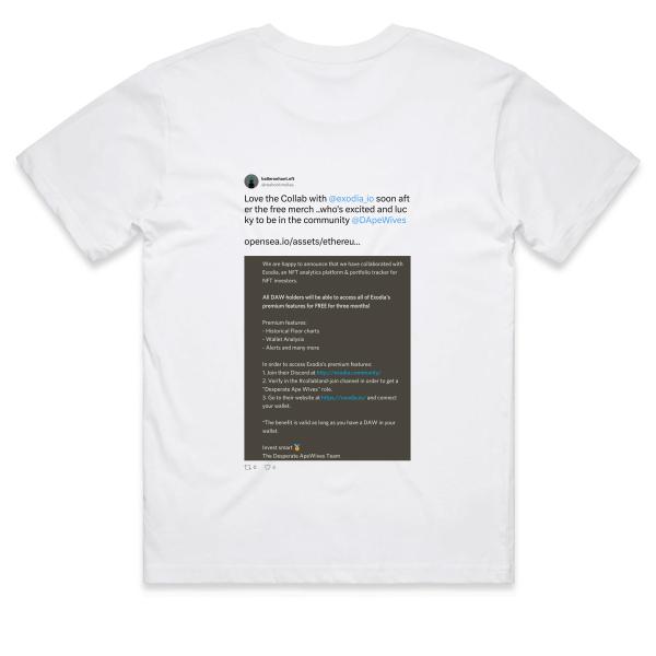 Post: Love the Collab with @exodia_io soon after the free merch ..who's excited and lucky to be in the community @DApeWives   opensea.io/assets/ethereu…