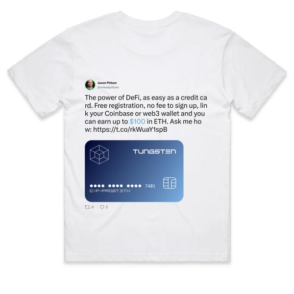 Post: The power of DeFi, as easy as a credit card. Free registration, no fee to sign up, link your Coinbase or web3 wallet and you can earn up to $100 in ETH. Ask me how: https://t.co/rkWuaY1spB