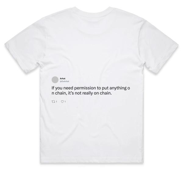 Post: If you need permission to put anything on chain, it’s not really on chain.