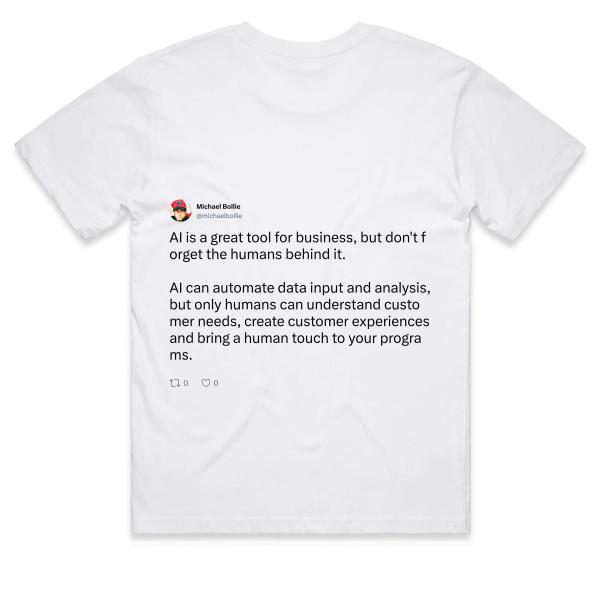 Post: AI is a great tool for business, but don't forget the humans behind it.  AI can automate data input and analysis, but only humans can understand customer needs, create customer experiences and bring a human touch to your programs.