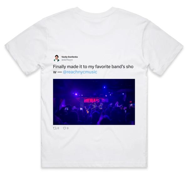 Post: Finally made it to my favorite band’s show — @reachnycmusic